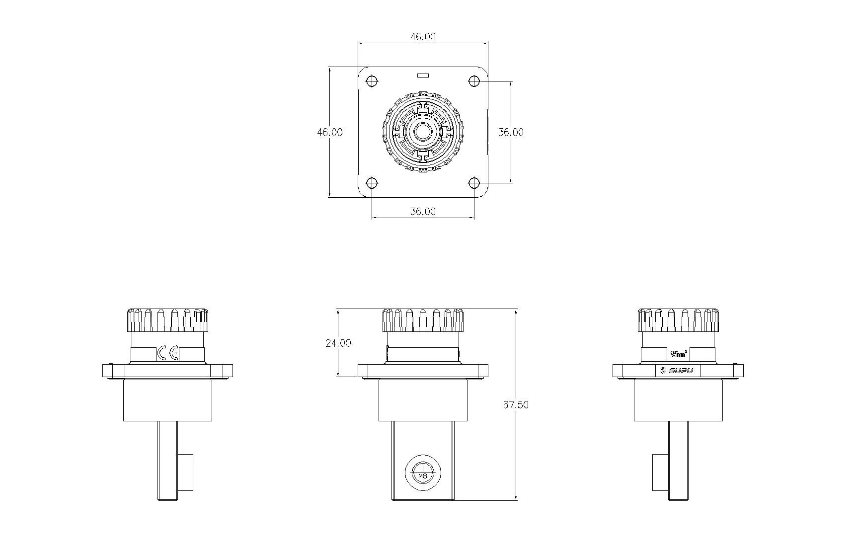 儲能連接器ESF-RS300A95BB4-速普IP67新能源儲能連接器