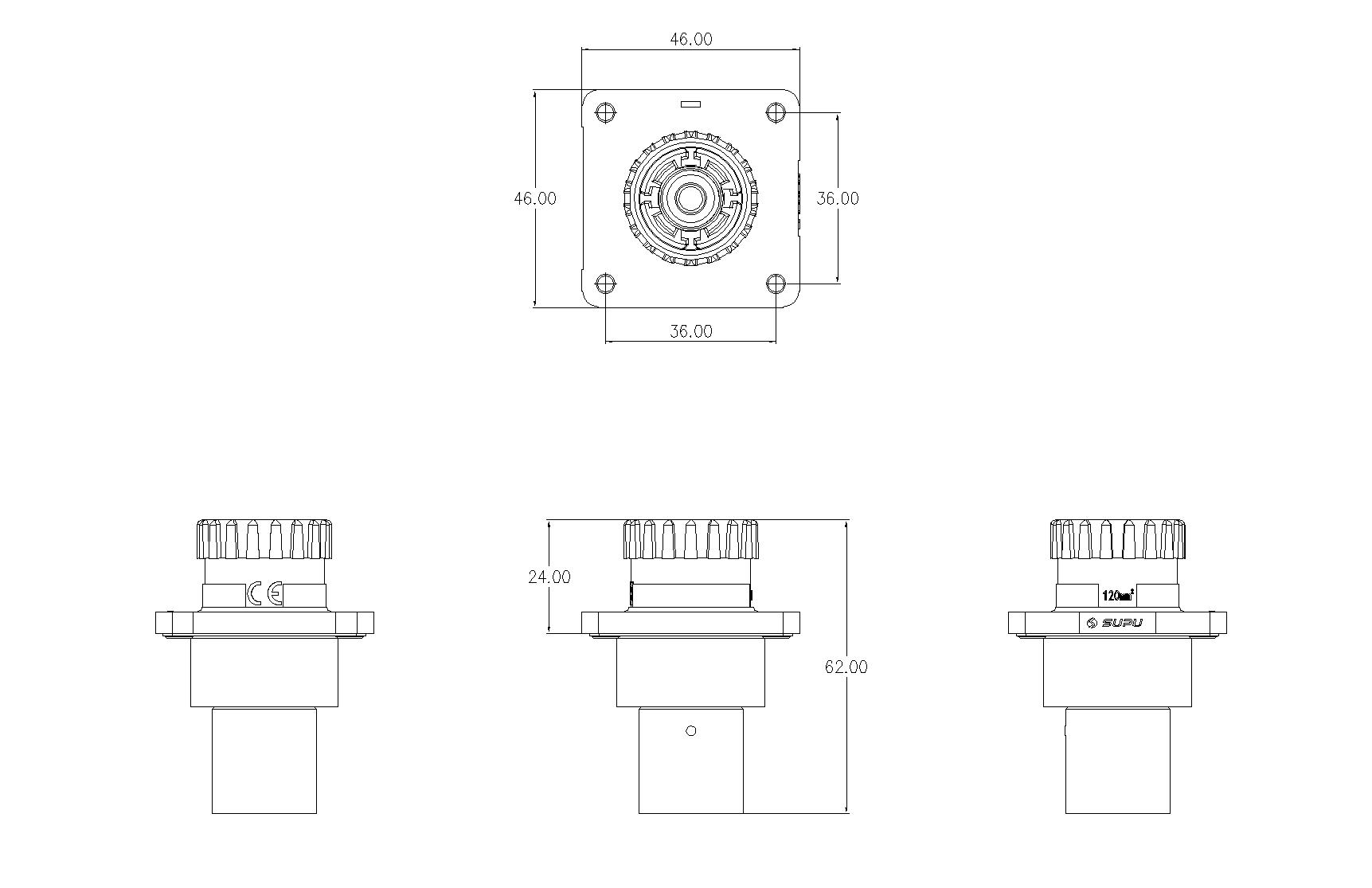 儲能連接器ESF-RS350A120BC-速普IP67新能源儲能連接器