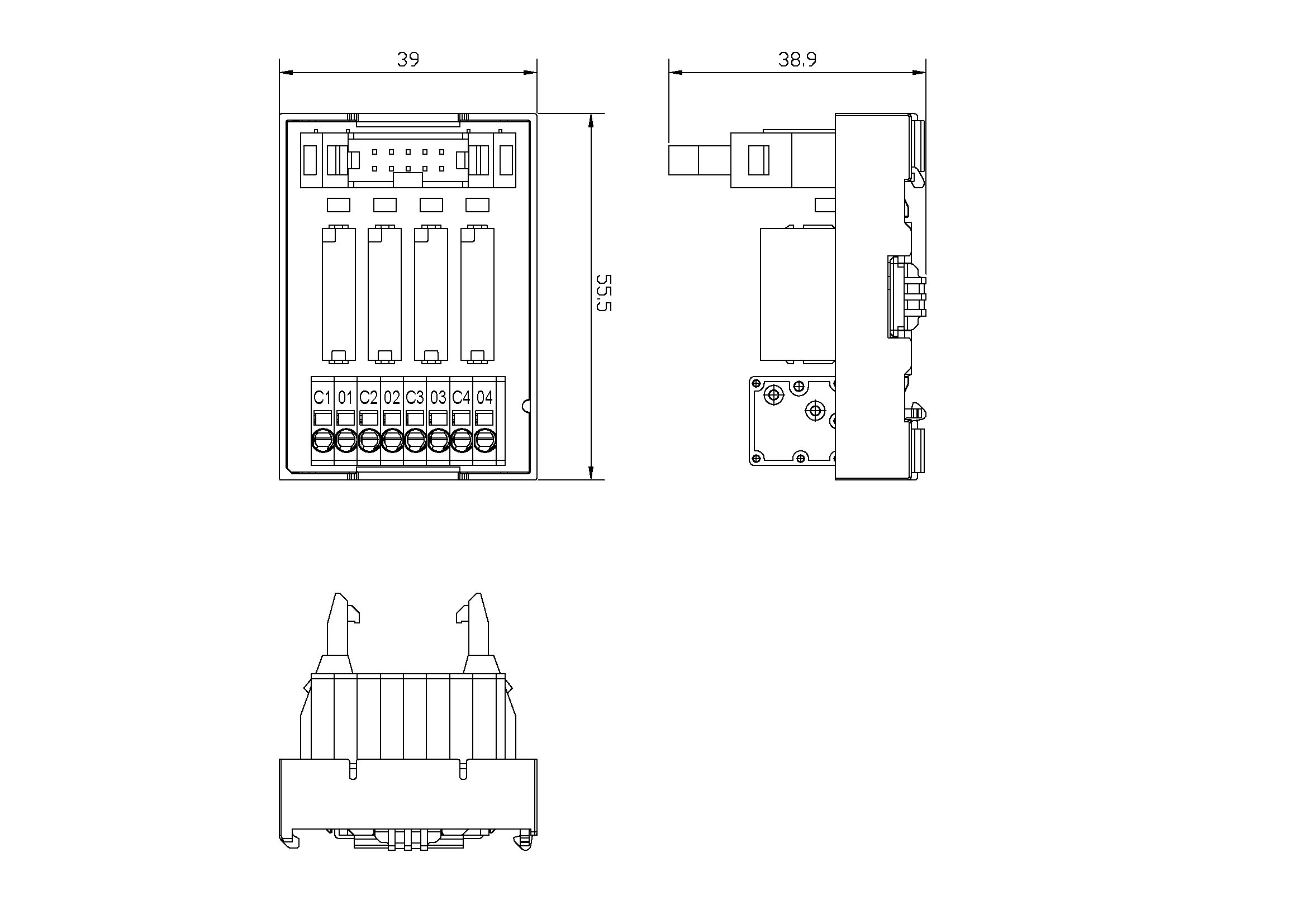 繼電器模組XF1T-04AS-1AU