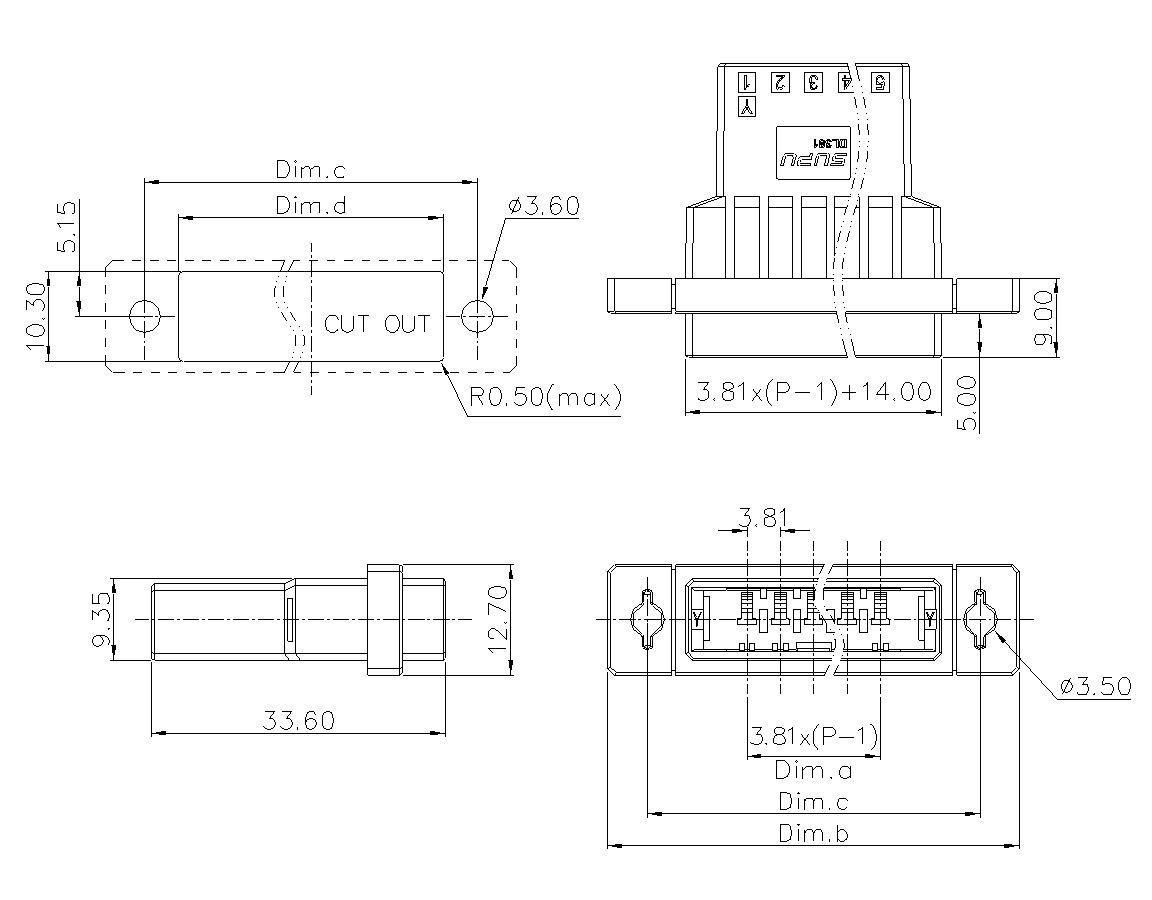 動態(tài)接插件連接器DL381H1XXF-BK-0Y12(03-10)-速普電子