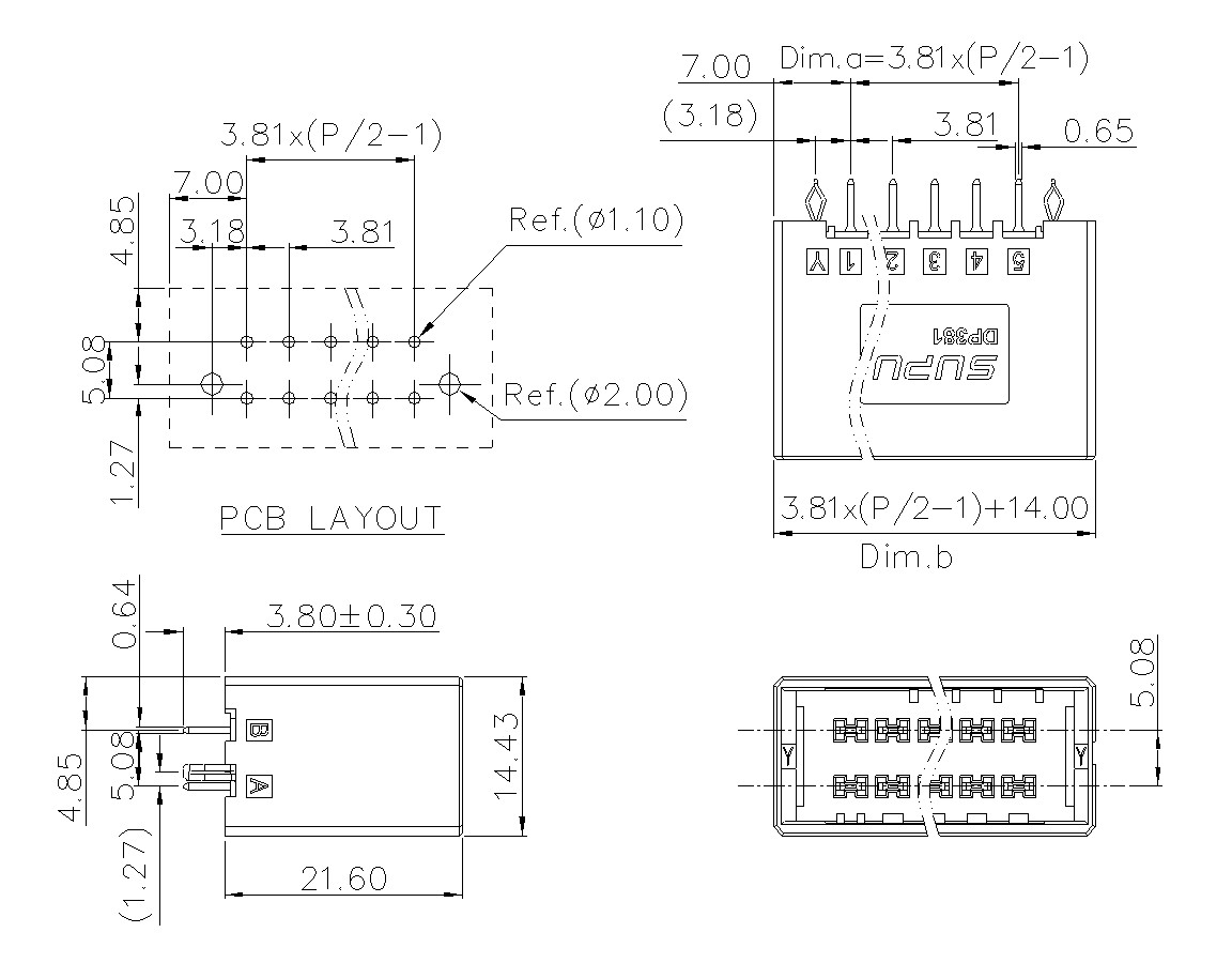 動態(tài)接插件連接器DP381V2XXF-BK-0Y10(04-20)-速普電子