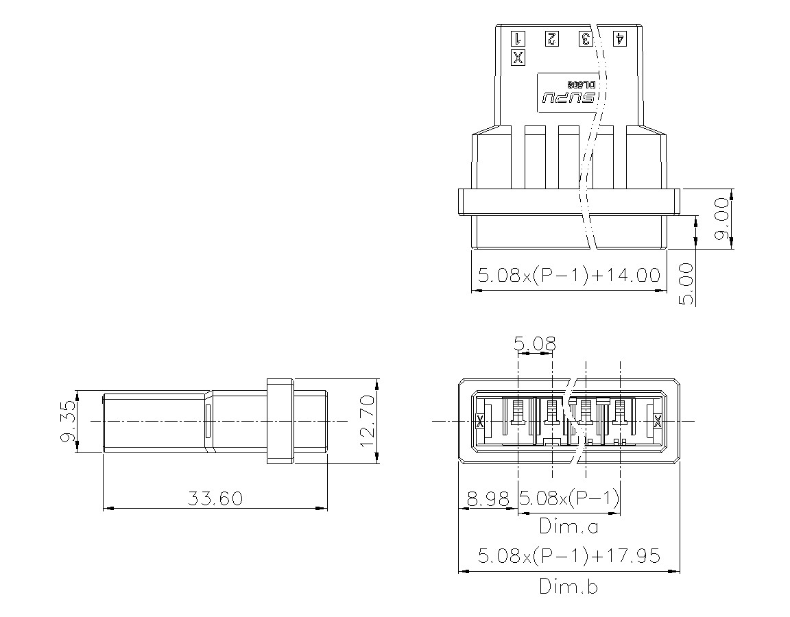 動(dòng)態(tài)接插件連接器DL508H1XXF-BK-0X10(02-04)-速普電子