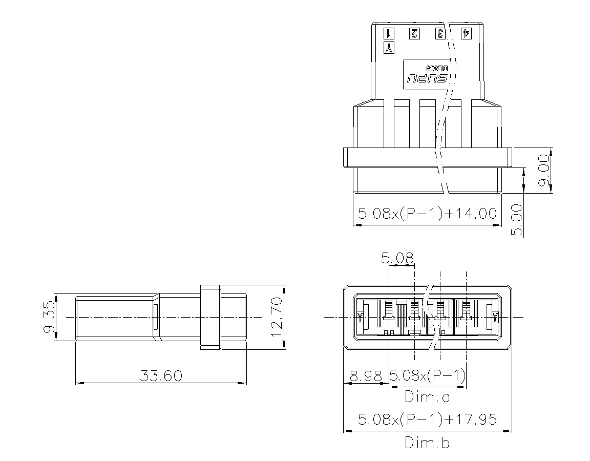 動態(tài)接插件連接器DL508H1XXF-BK-0Y10(02-04)-速普電子