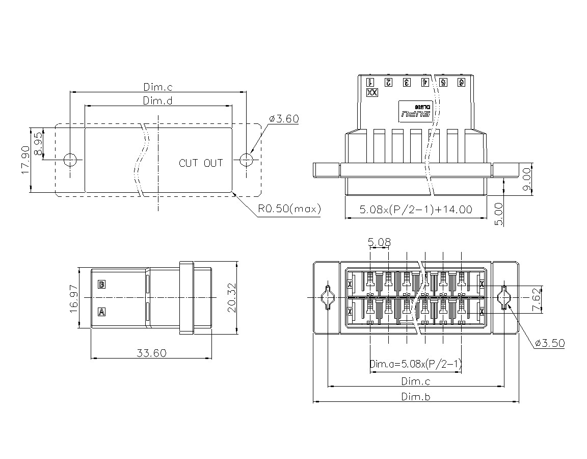 動(dòng)態(tài)接插件連接器DL508H2XXF-BK-XX12-速普電子