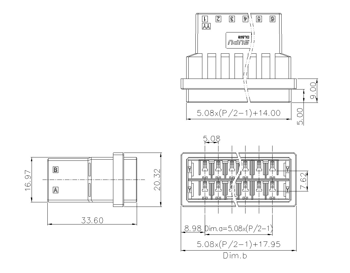 動態(tài)接插件連接器DL508H2XXF-BK-YY10(06 12)-速普電子